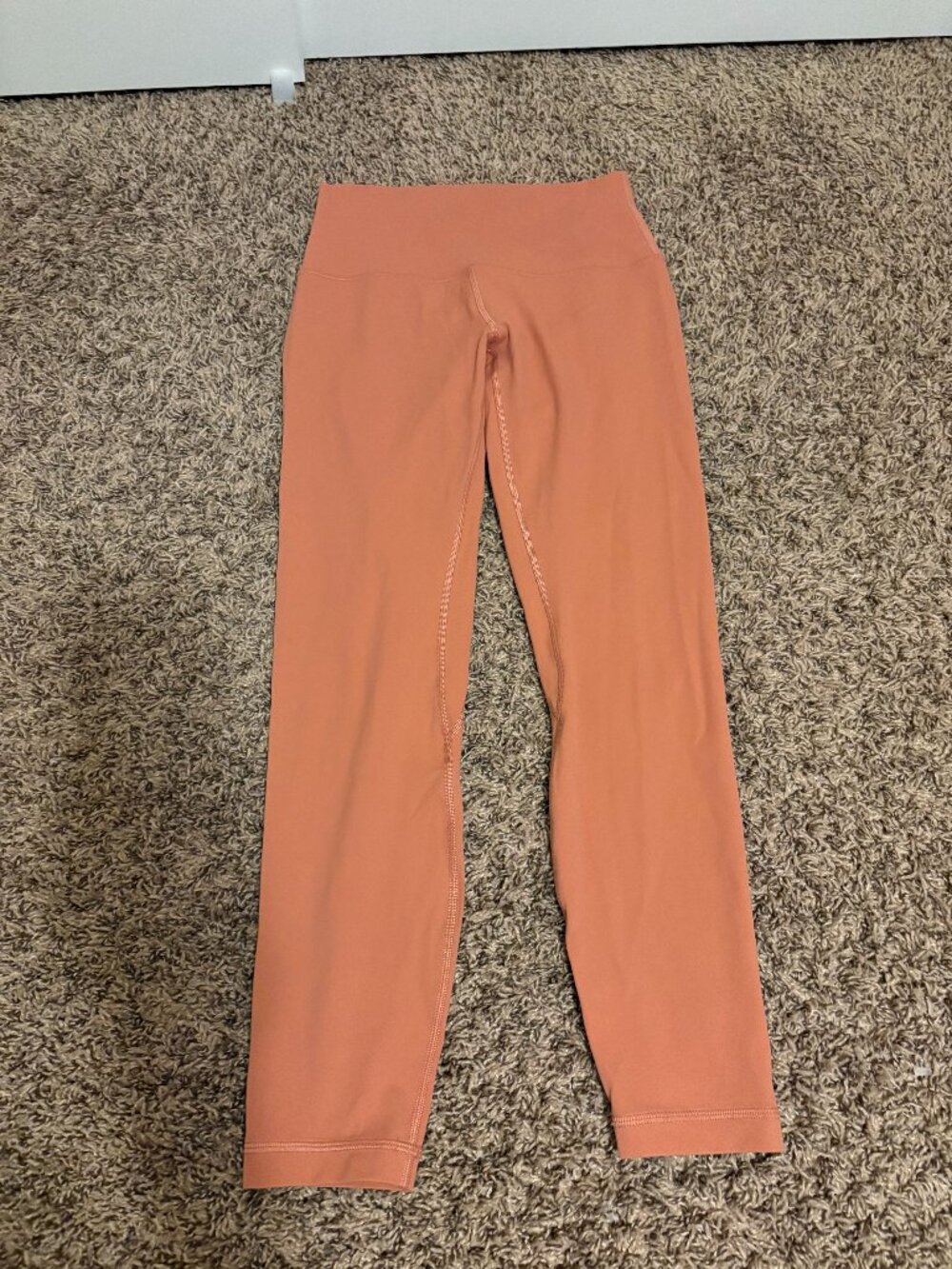 Lululemon Align Pant II 25" Cool Rustic Coral Size 6 Ankle Length Nulu W5CUBS